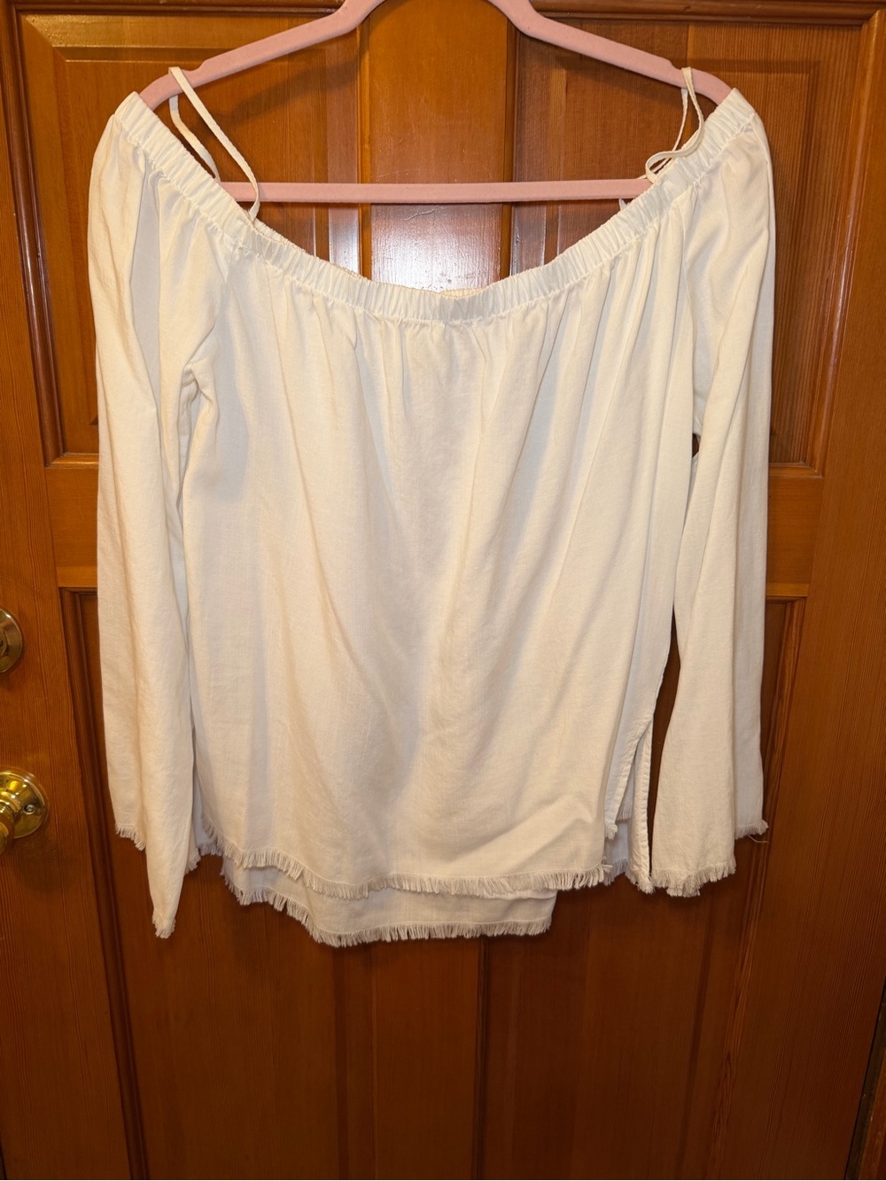 Anthropologie Cloth and Stone Women’s Off-Shoulder Long Sleeve Top